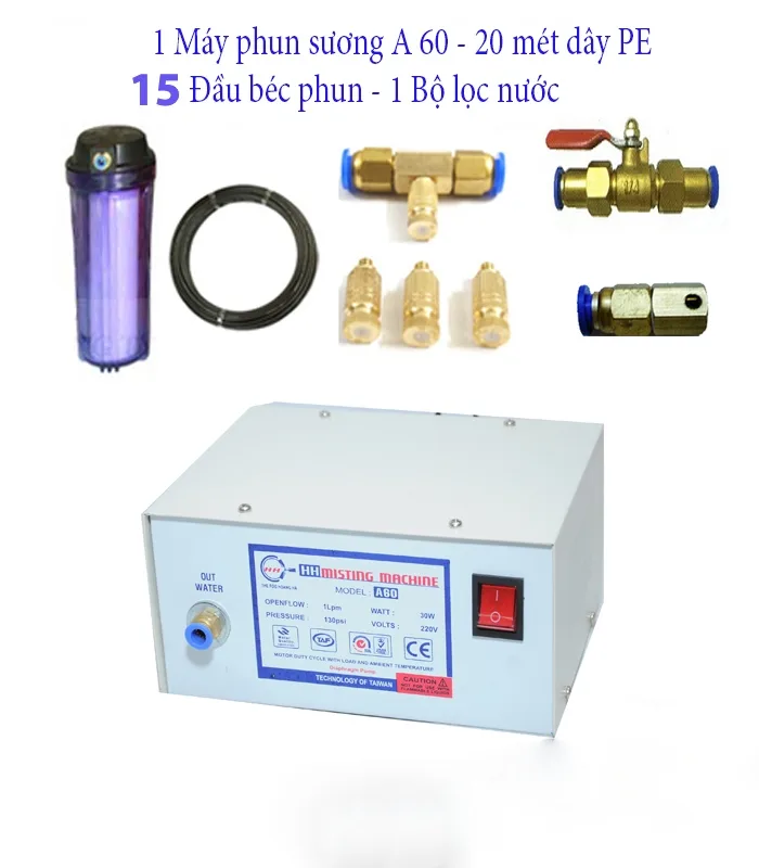 Máy Phun Sương A60 (trọn bộ)