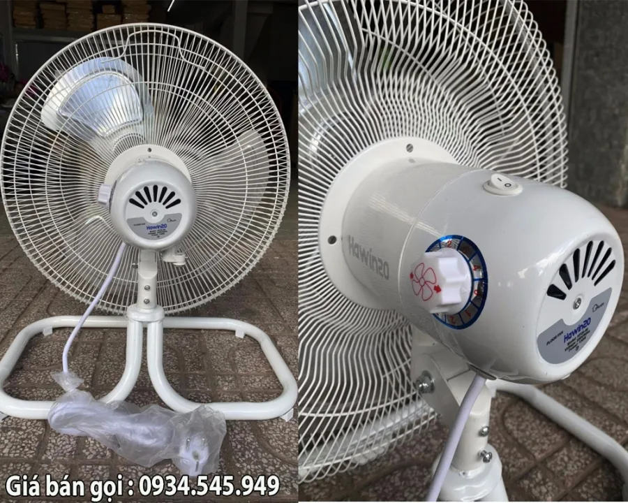 Quạt sàn chân quỳ Ha.winco HF20-45 (màu trắng)