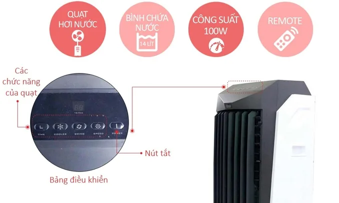 Máy làm mát không khí Boss S106