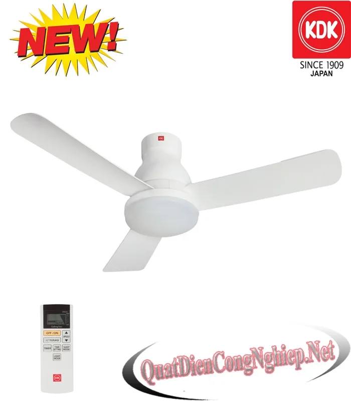 Quạt trần KDK U48FP có đèn Led