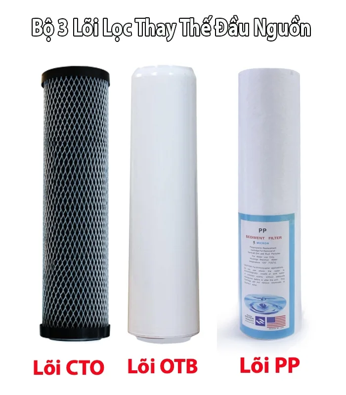 Lõi lọc thay thế trọn bộ 3 lõi