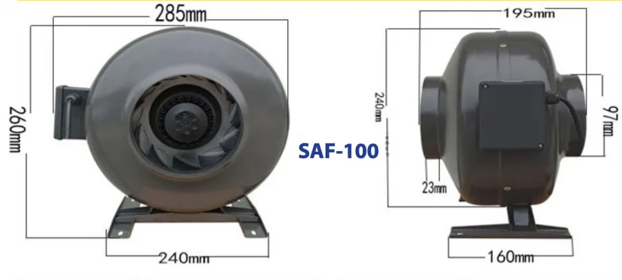 Quạt hút nối ống Superlite Max SAF-100