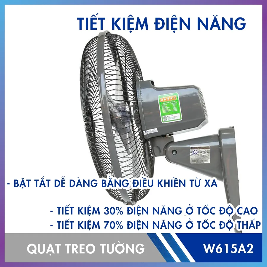Quạt Treo Tường ChingHai W615A2 (có điều khiển)