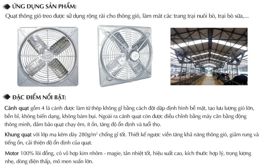 Quạt thổi mát cho trang trại AFan AFK1120TT