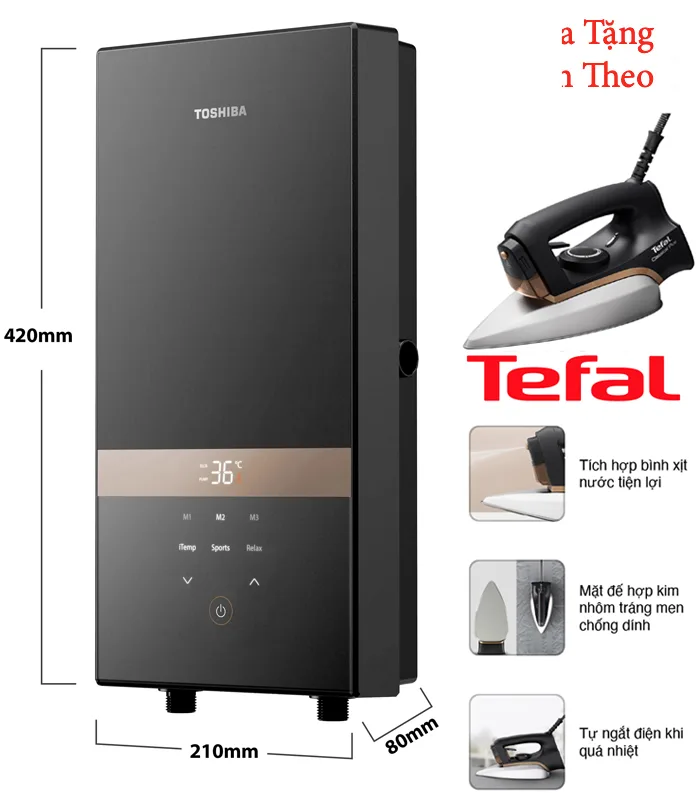MÁY TẮM NƯỚC NÓNG TOSHIBA TWH-45EMC1PVN(K)-KB