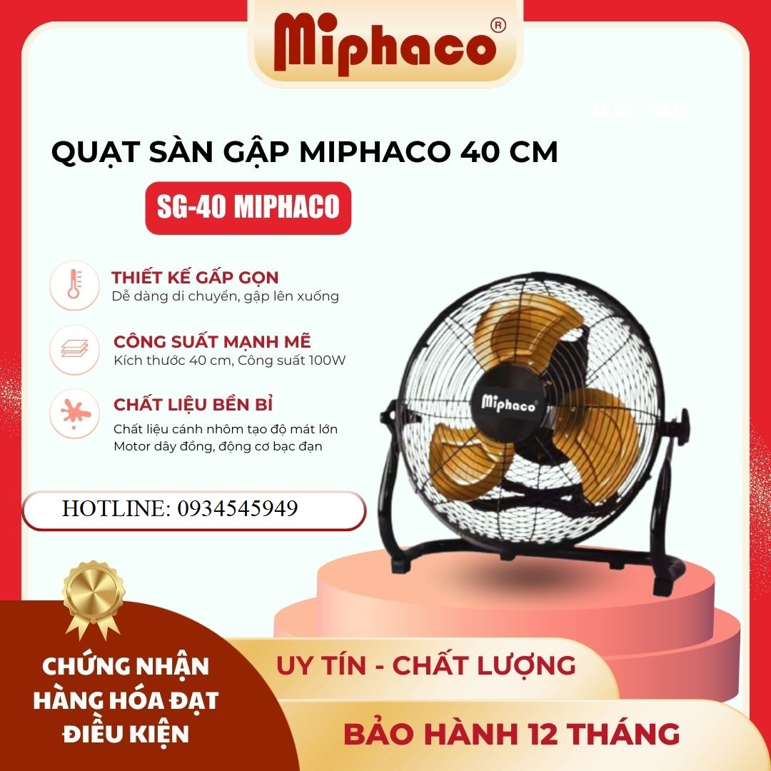 Quạt sàn công nghiệp Miphaco SG-40