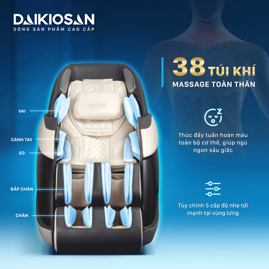 Ghế Massage Daikiosan DVGM-30003