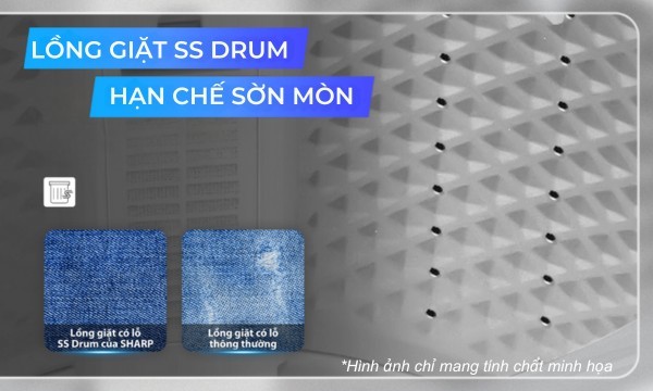 Máy giặt cửa trên Sharp ES-Y85HV-S