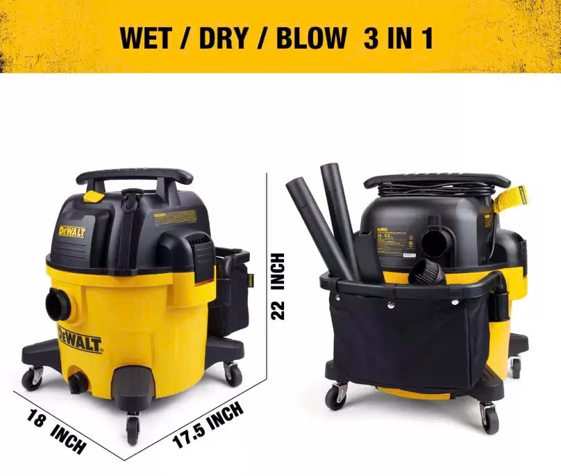 Máy hút bụi 3 chức năng khô và ướt DeWalt DXV34P