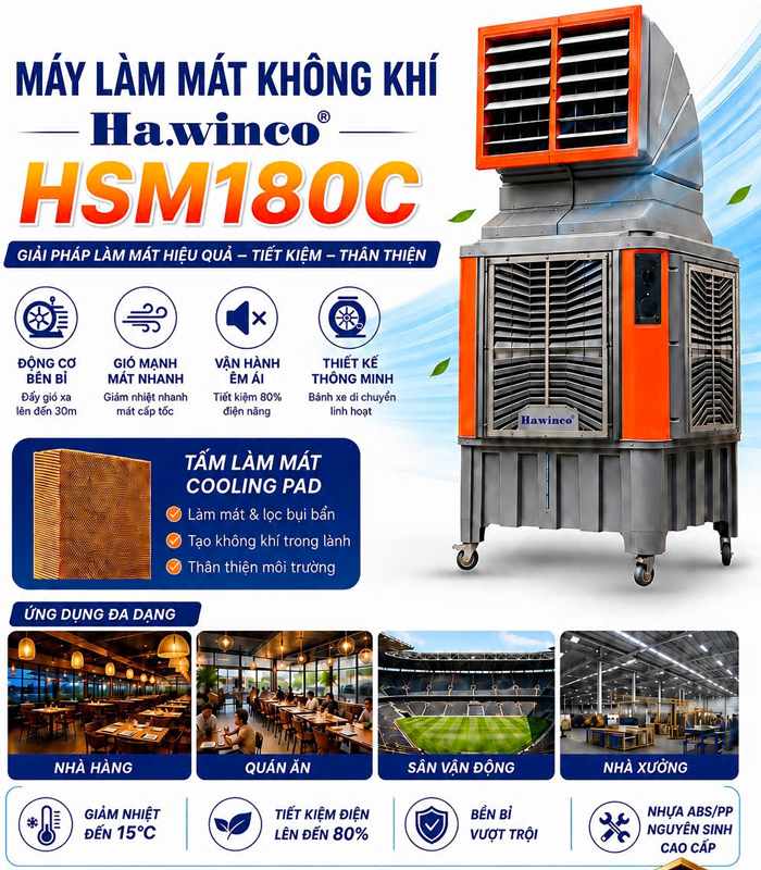 Máy làm mát không khí Ha.winco HSM 180C