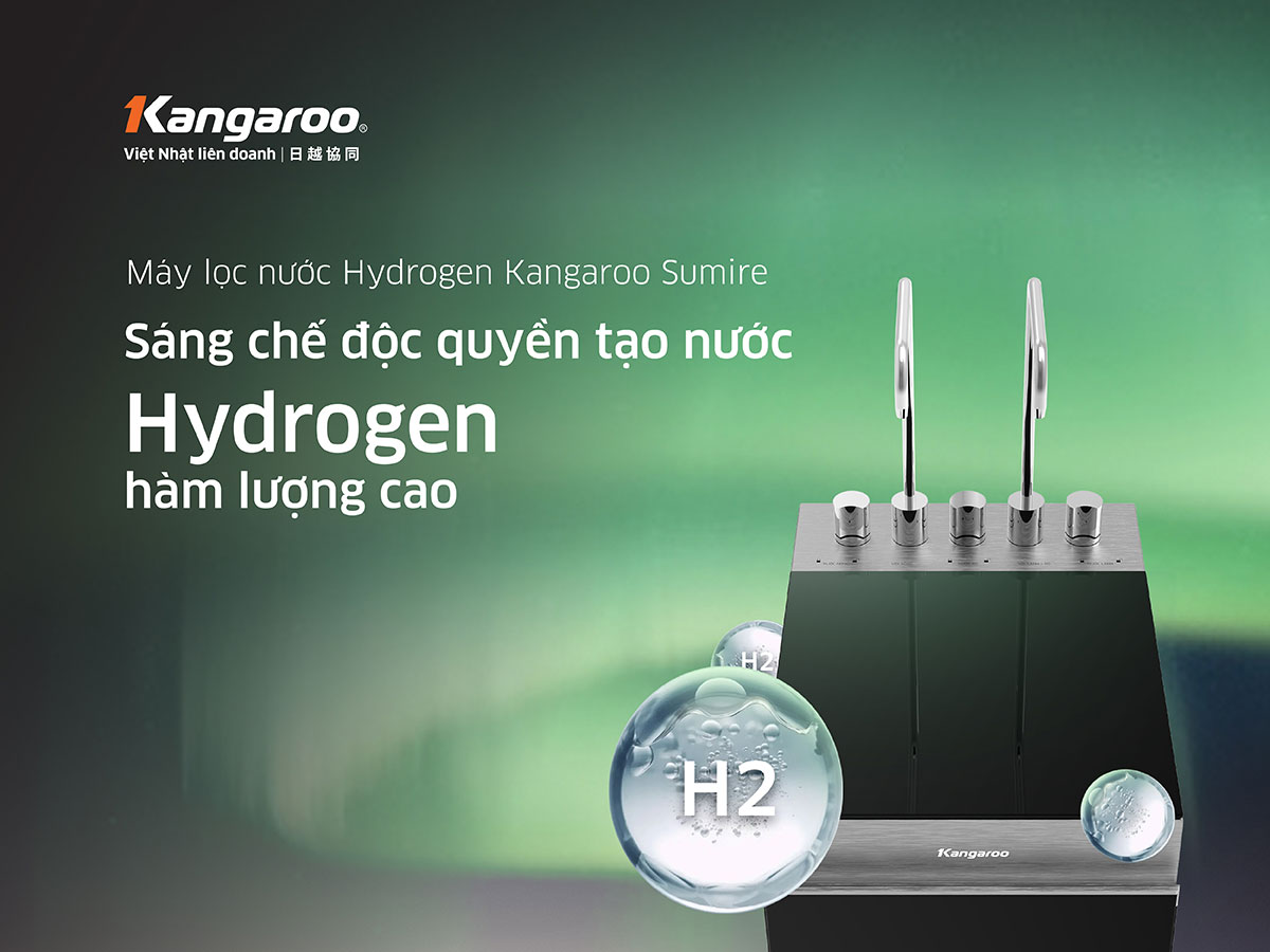 Máy lọc nước Kangaroo Sumire Hydrogen nóng lạnh KG11A16