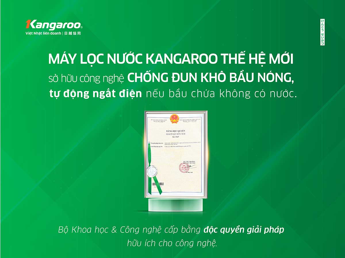 Máy lọc nước Kangaroo Sumire Hydrogen nóng lạnh KG11A16