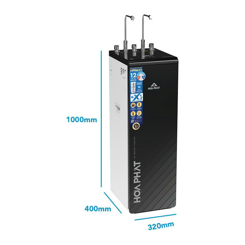 Máy lọc nước RO nóng lạnh Hòa Phát HPN639