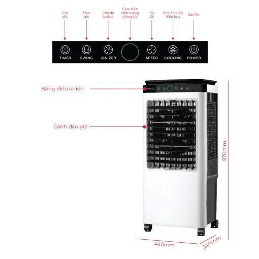 Quạt điều hòa không khí Rapido 6000D