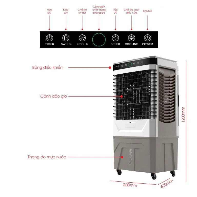 Quạt điều hòa không khí Rapido 9000D