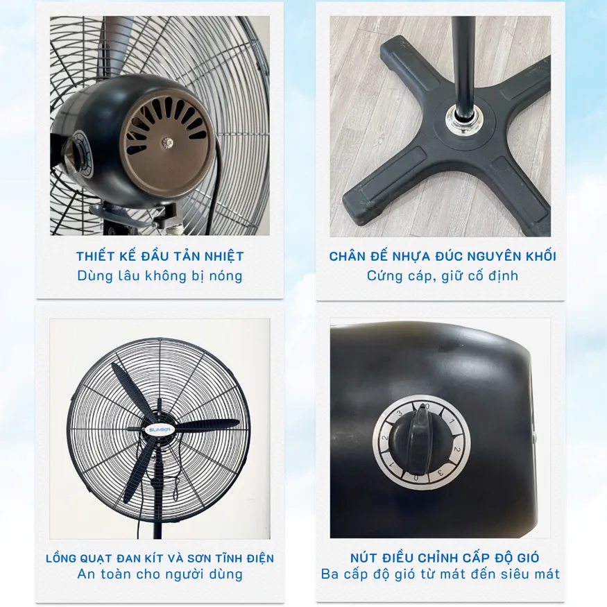 Quạt đứng công nghiệp Sumika ST650