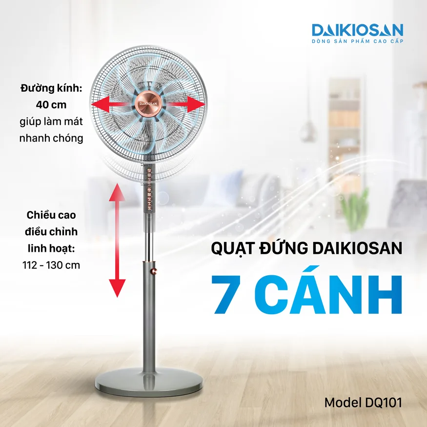 Quạt đứng Daikiosan DQ101
