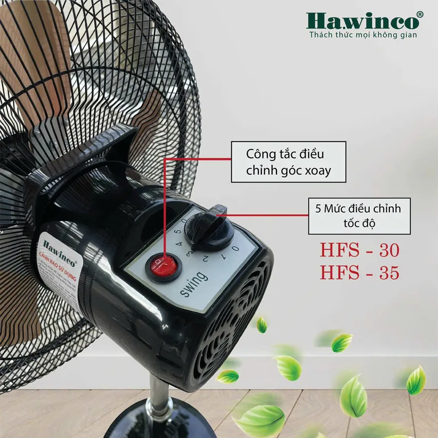 Quạt đứng Ha.winco HFS-35