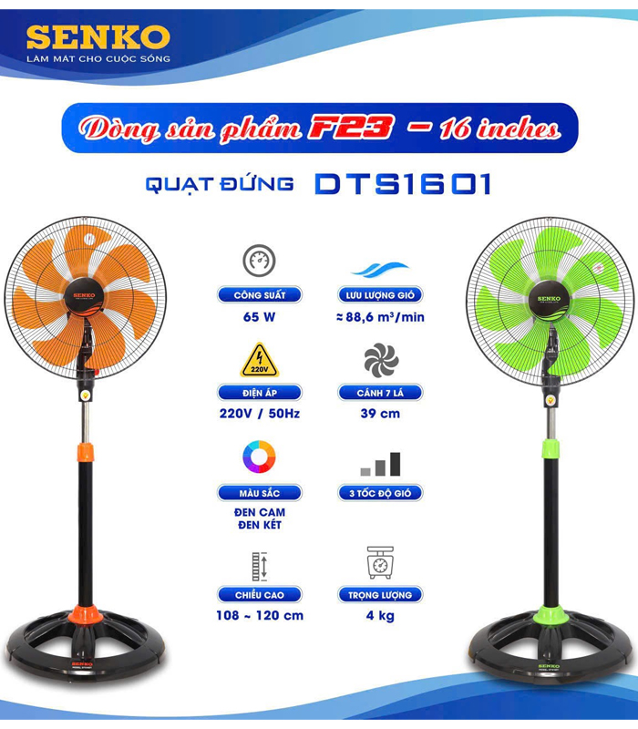 Quạt đứng Senko DTS1601