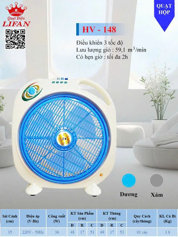 Quạt hộp Lifan HV-148