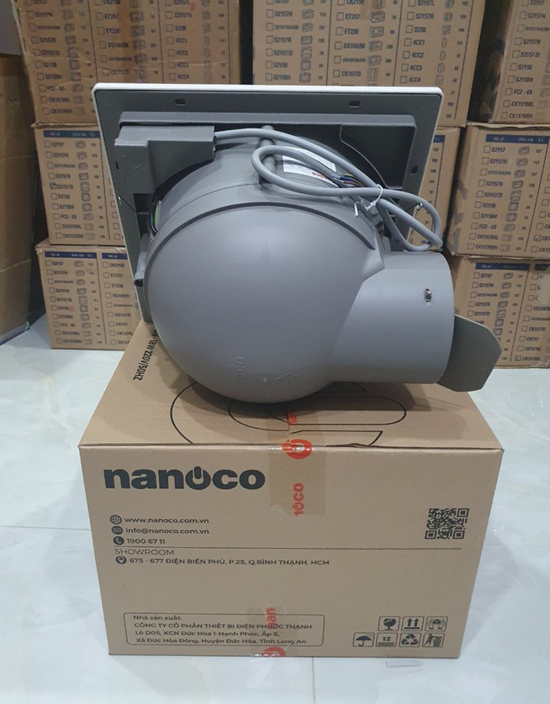 Quạt hút âm trần nối ống Nanoco NCV1520-C