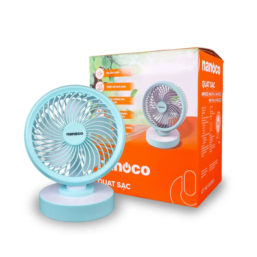 Quạt sạc Nanoco NRF6213