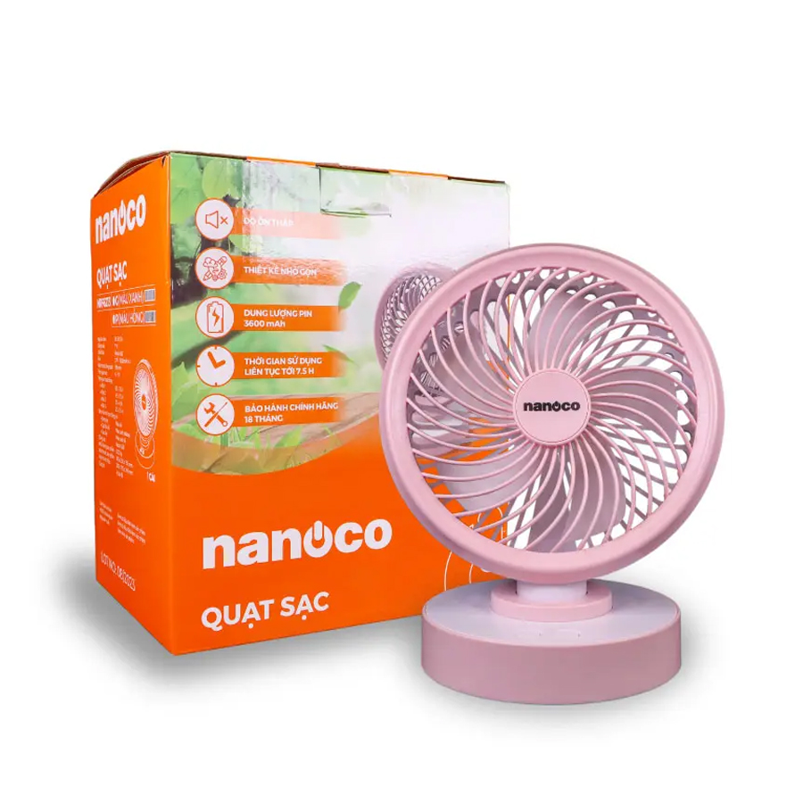 Quạt sạc Nanoco NRF6213