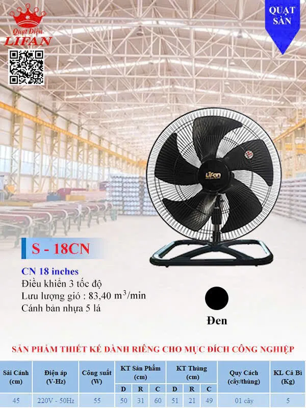 Quạt sàn công nghiệp Lifan S-18CN