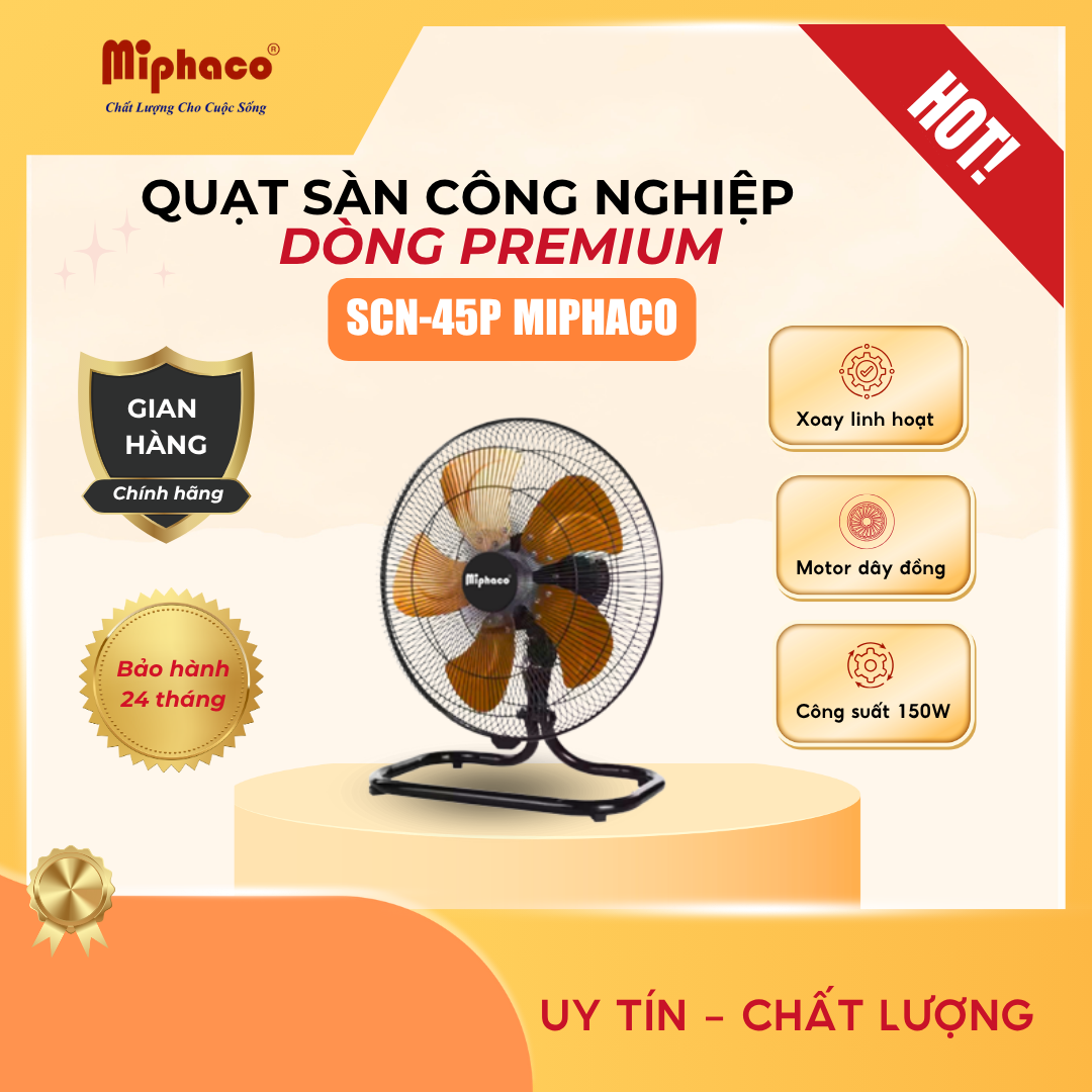 Quạt Sàn Công Nghiệp Miphaco SCN-45P