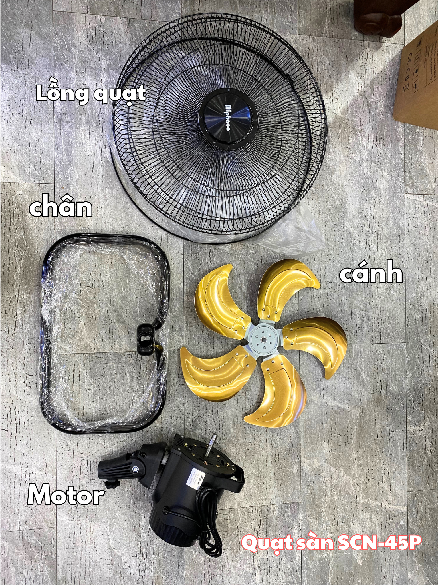 Quạt Sàn Công Nghiệp Miphaco SCN-45P