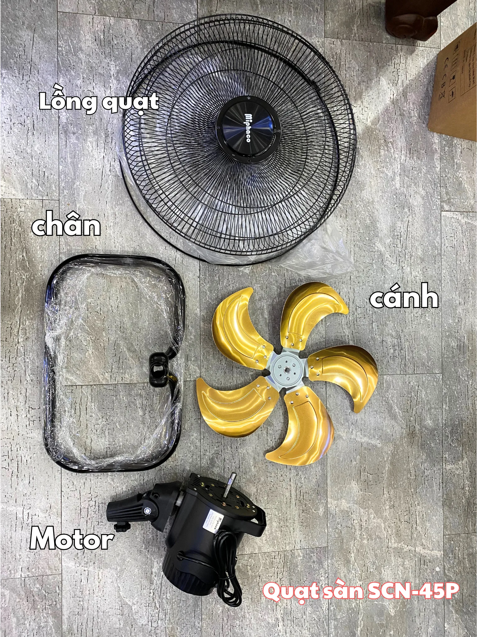 Quạt Sàn Công Nghiệp Miphaco SCN-45P