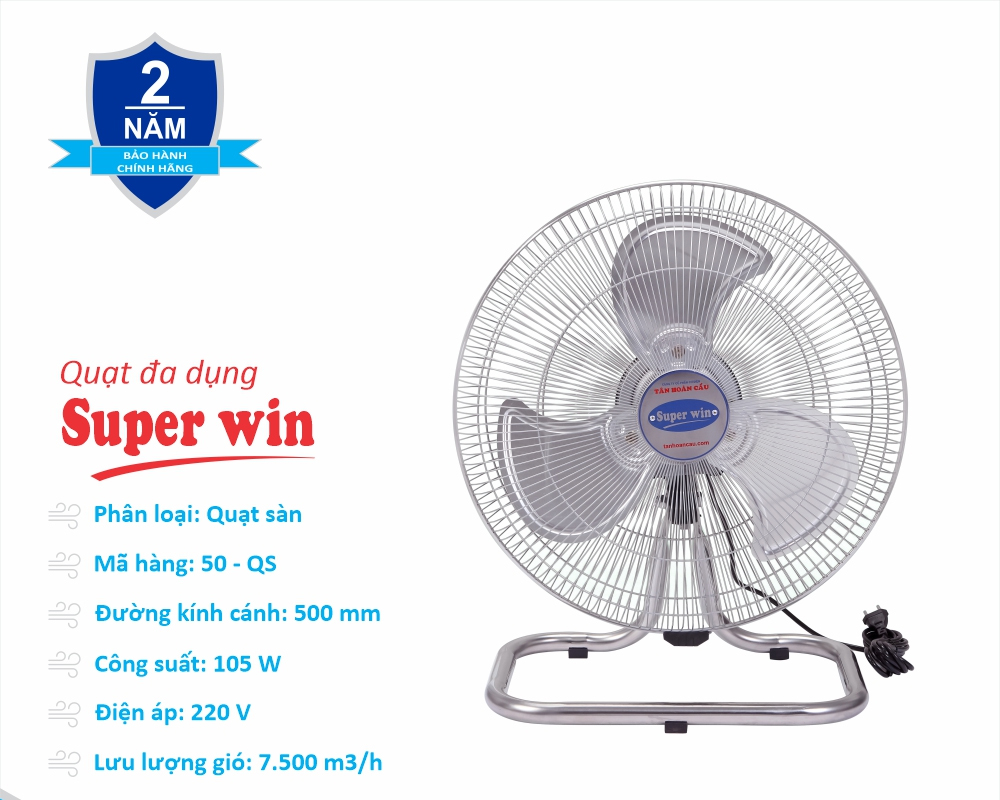 Quạt sàn công nghiệp Super Win 50-QS