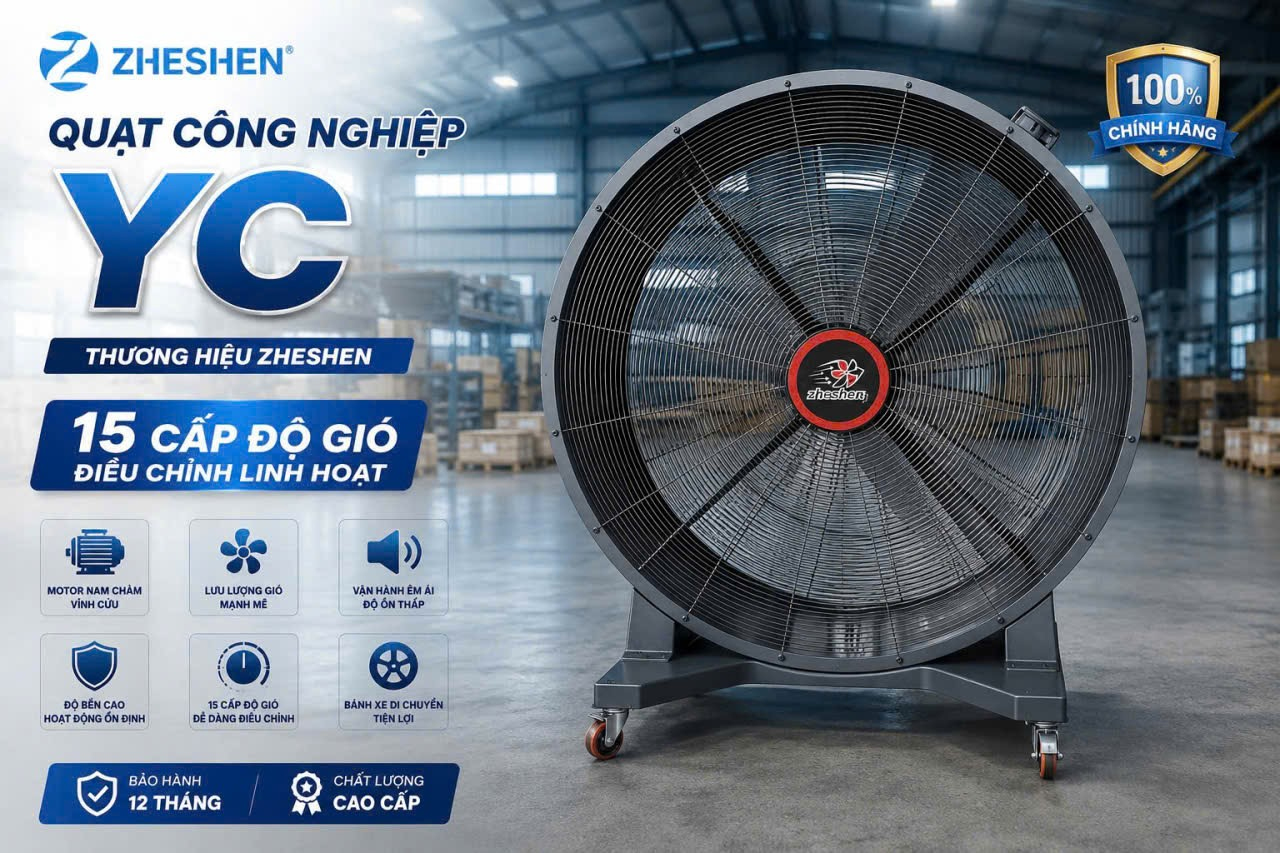 Quạt thổi công nghiệp di động Zheshen YC-1550