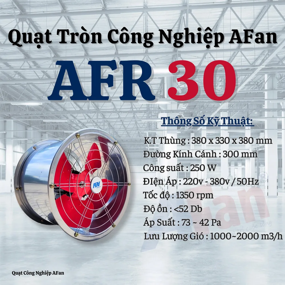 Quạt thông gió khung tròn AFan AFR 30