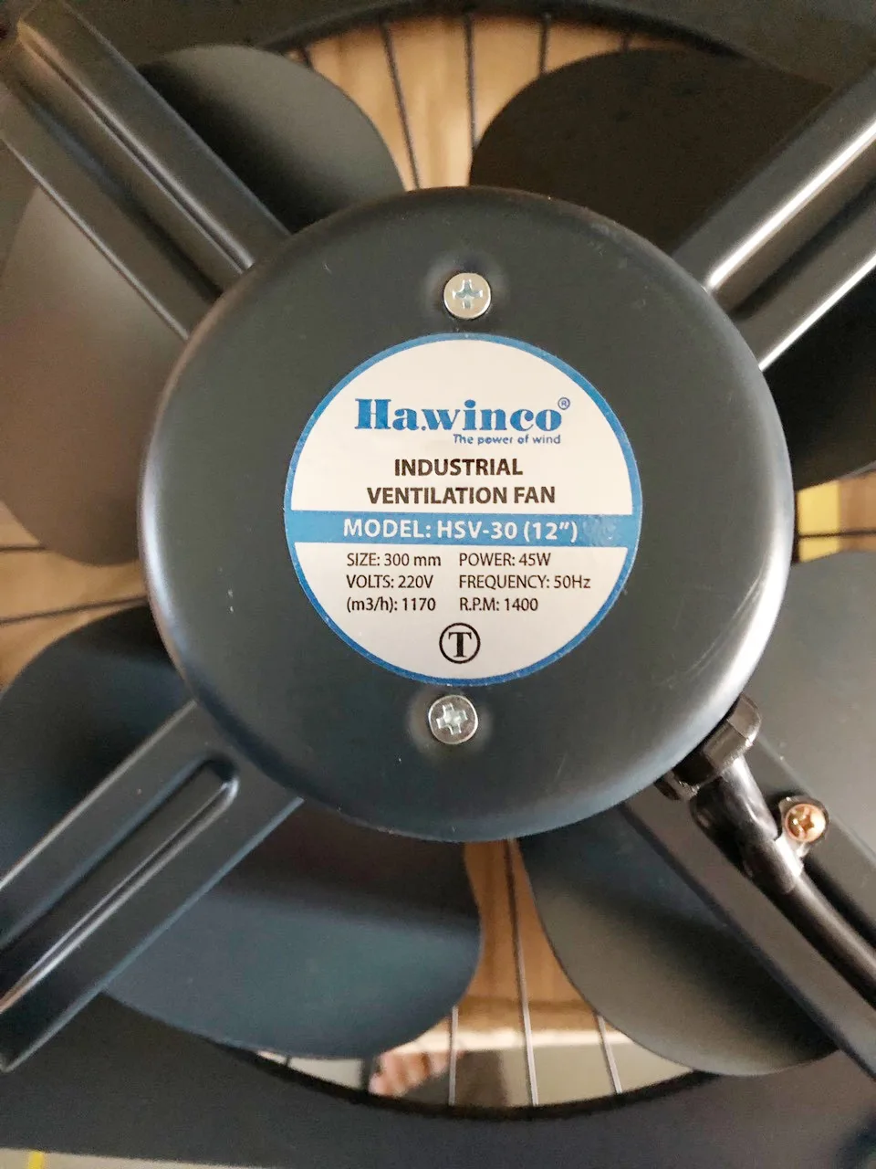 Quạt thông gió vuông Ha.winco HSV-30SM