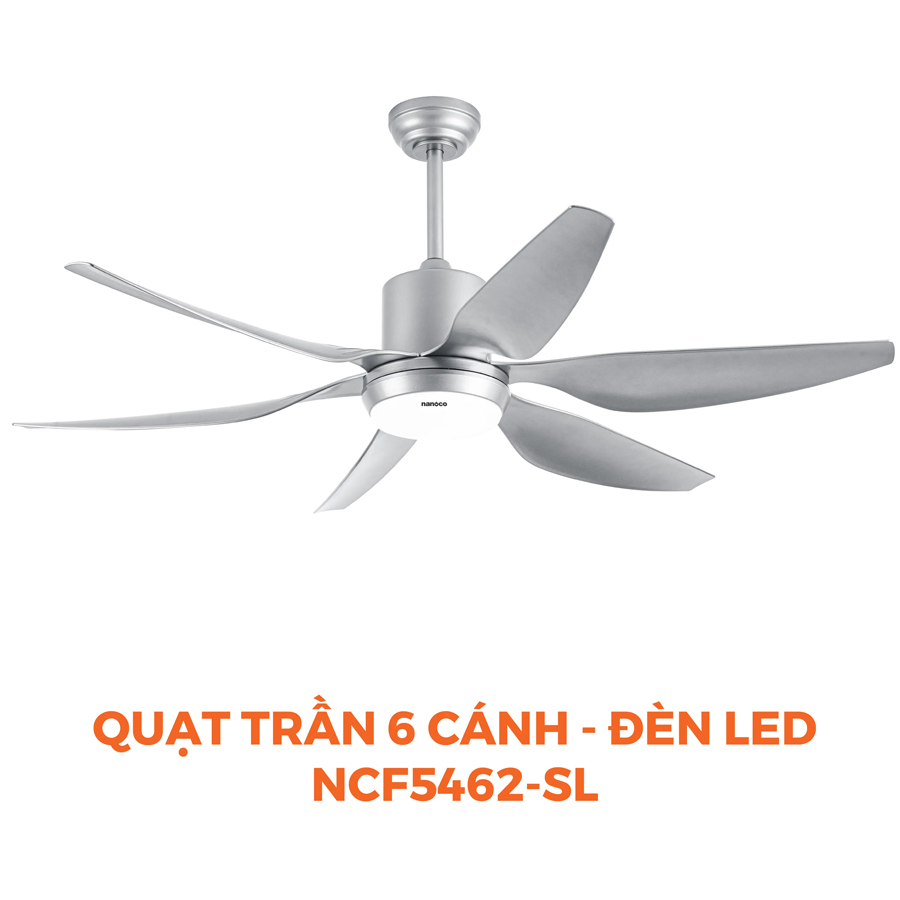 Quạt trần 6 cánh Nanoco NCF5462