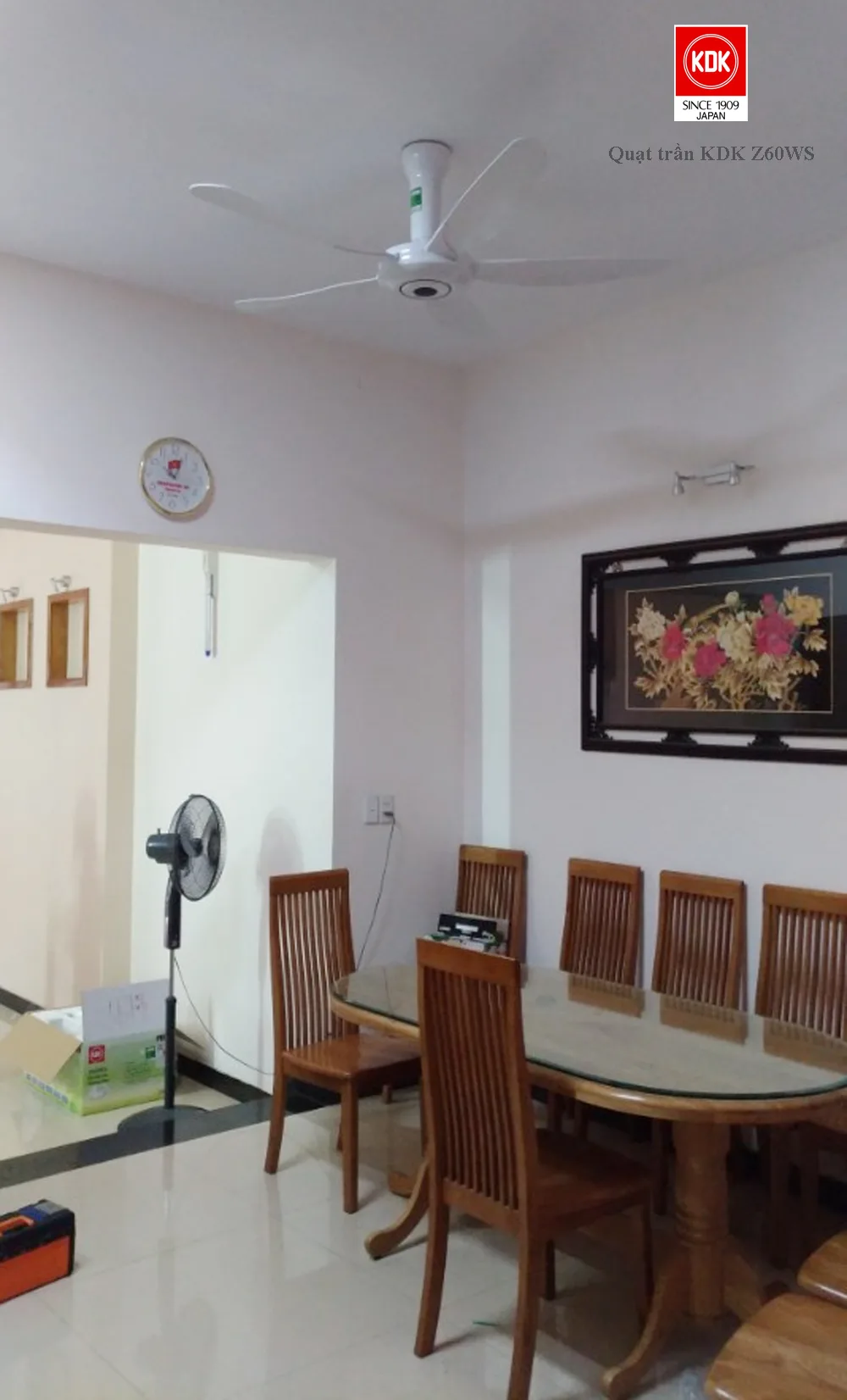 Quạt trần KDK Z60WS (có điều khiển)