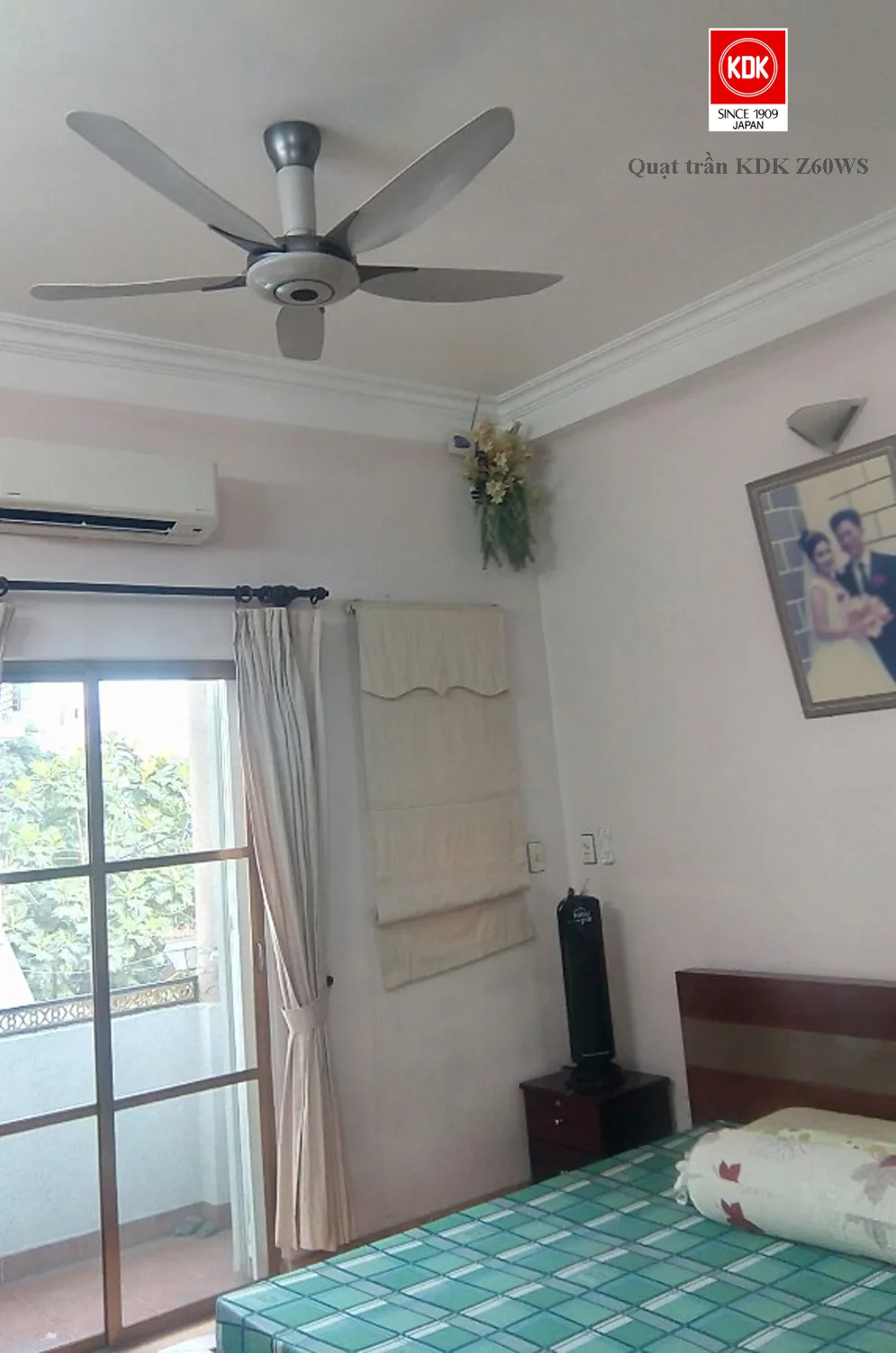 Quạt trần KDK Z60WS (có điều khiển)