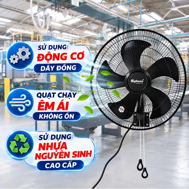 Quạt treo bán công nghiệp Miphaco TR55 72W