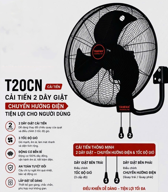 Quạt treo công nghiệp Yanfan T20CN