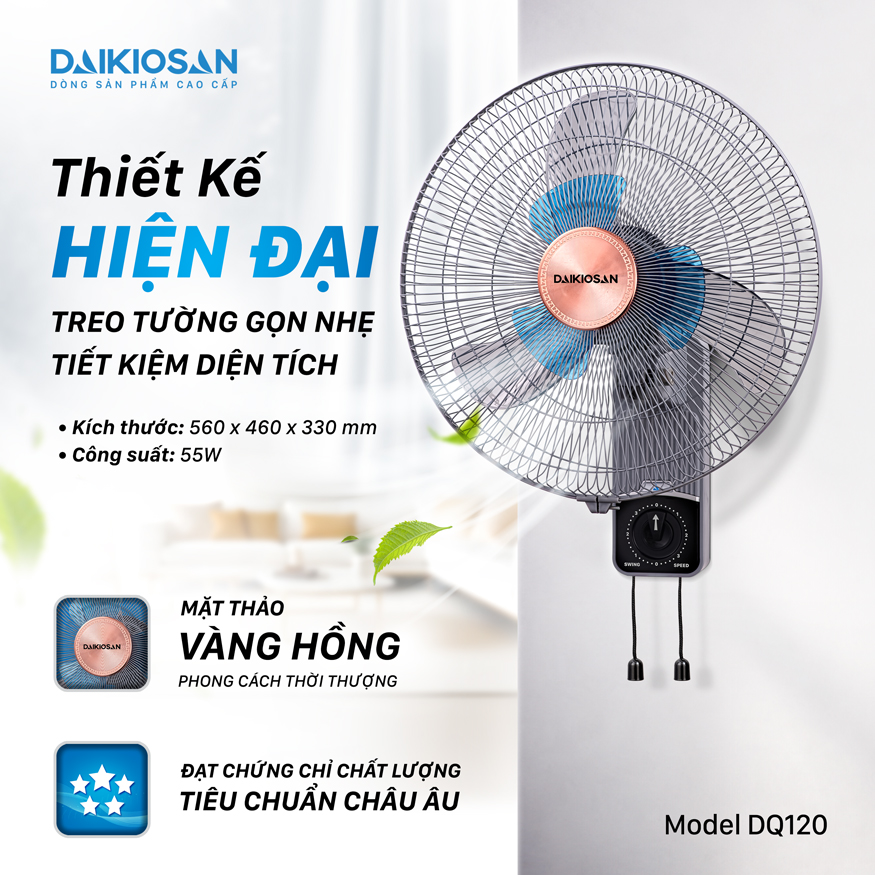 Quạt treo tường Daikiosan DQ120