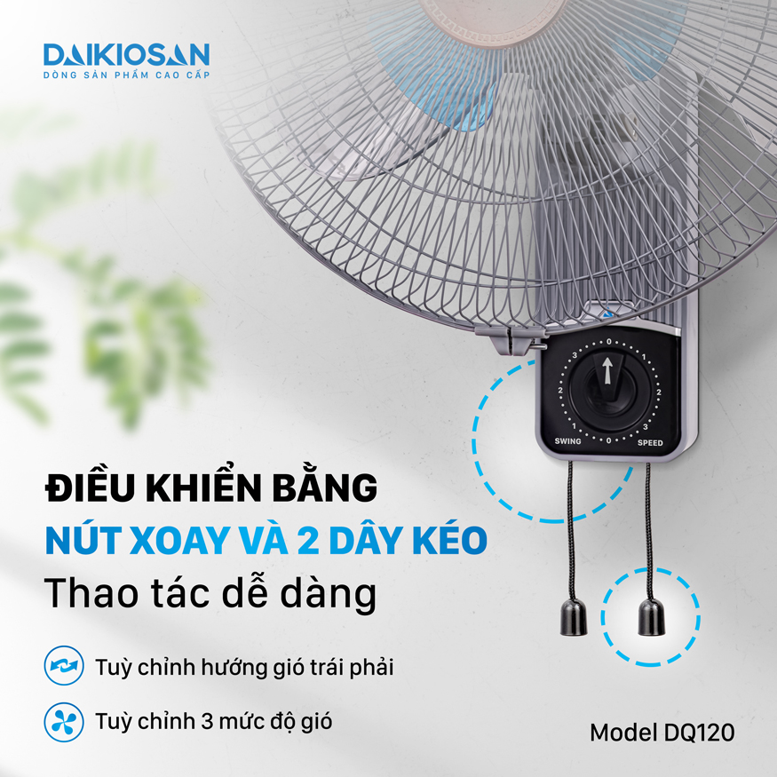 Quạt treo tường Daikiosan DQ120