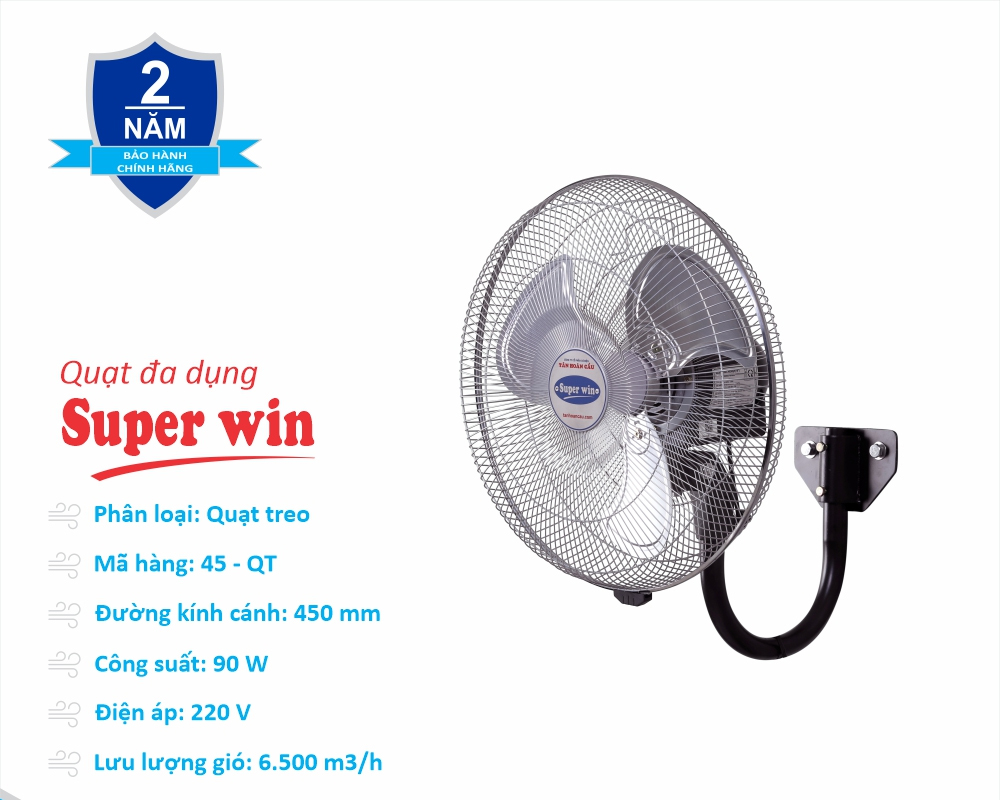 Quạt treo tường Super Win 45-QT