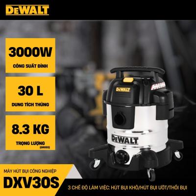 Máy hút bụi công nghiệp khô và ướt Dewalt DXV30S