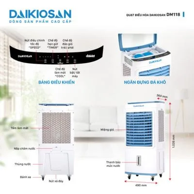 Máy làm mát Daikiosan DM118