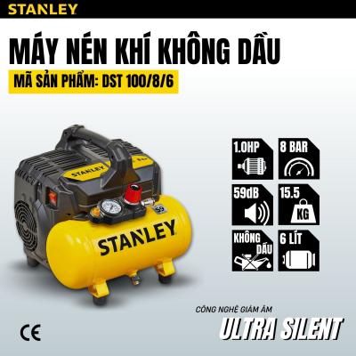 Máy nén khí không dầu 6L Stanley DST100/8/6