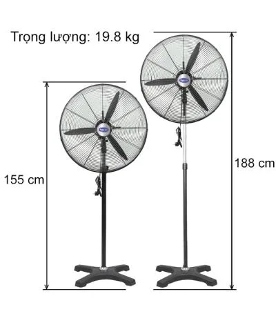 Quạt đứng công nghiệp Super Win SPW650-TP