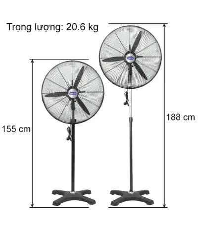 Quạt đứng công nghiệp Super Win SPW750-TP