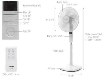 Quạt đứng Toshiba F-LSA20(H/W)VN