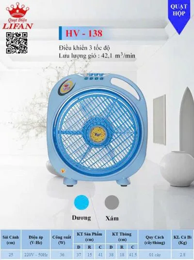 Quạt hộp Lifan HV-138